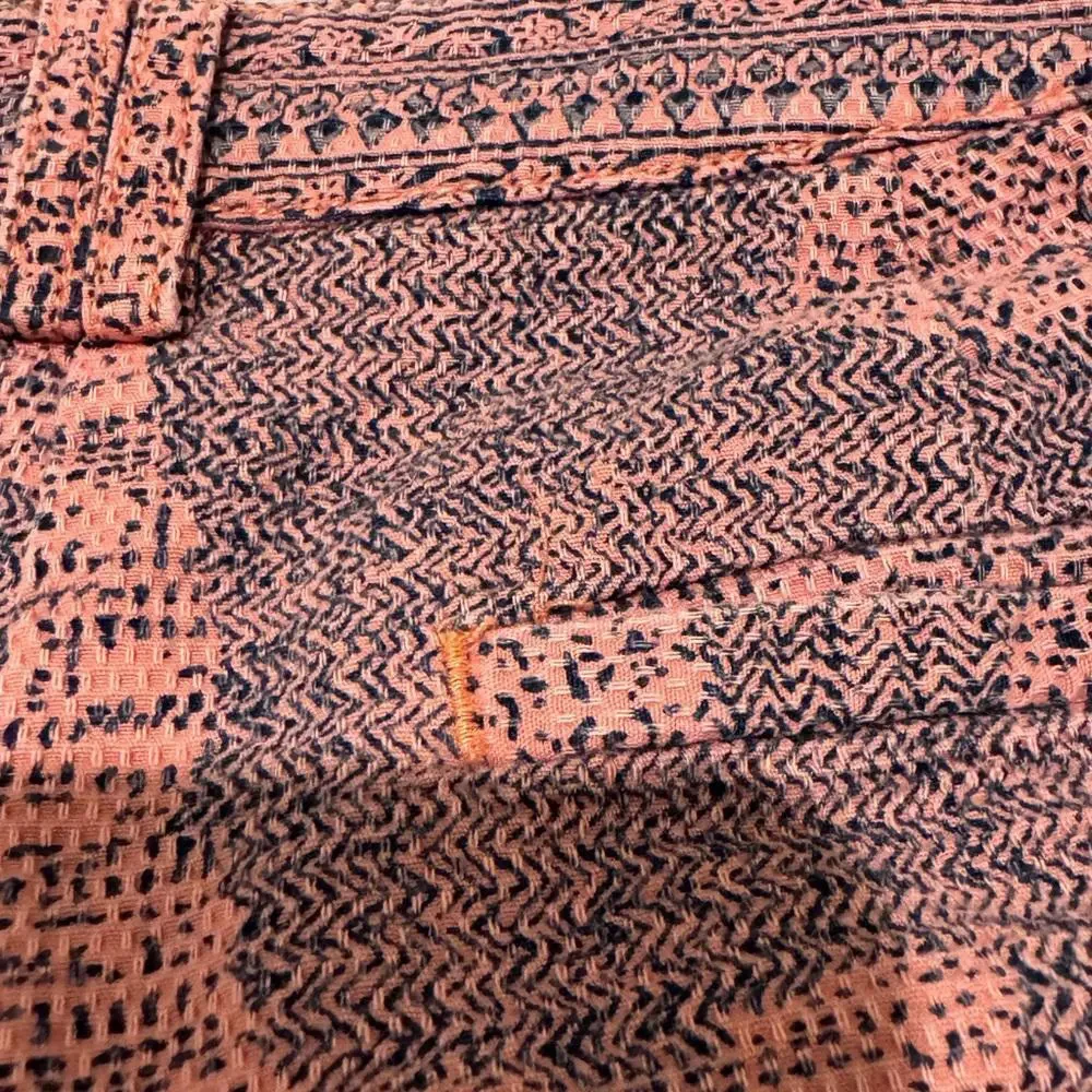 Anthropologie Cartonnier Island Hopper Shorts 4 Pink Side Button Down - Picture 2 of 8